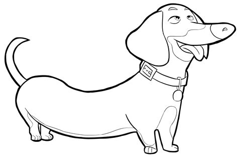 Weenie Dog Coloring Pages at GetColorings.com | Free printable ...
