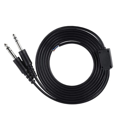 Bindpo Aviation Headset Cable, 2m/2.2yd Aviation Headphone DIY Cord ...