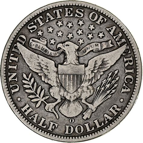 United States Half Dollar Barber 1909 New Orleans Silver VF(20-25) KM ...