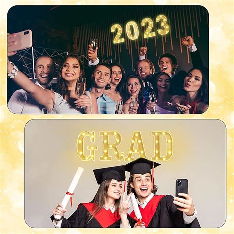 NDKLPHON 8 LED Marquee Letter Lights Grad 2023 Sign, Grad India | Ubuy