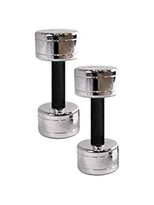 Buy L'AVENIR Fitness Set of 2 (2pcs * 2kg = 4kg) Chrome Plated Steel ...
