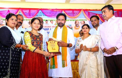 G Kishan Reddy at Merit Scholarship and Notebook Distribution Ceremony