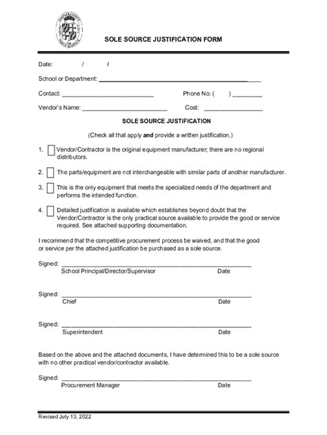 2022-2026 MD CCBE Sole Source Justification Form - Charles County Fill ...