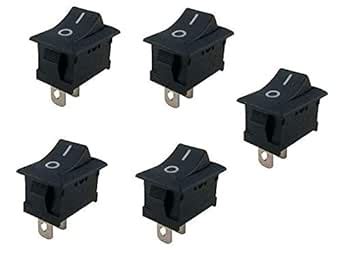 FEDUS 2 Pin SPST ON/Off Switch for Electronic Circuit Pack of 5 ...