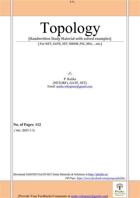 Topology (Kalika)114Pages_1 – P Kalika