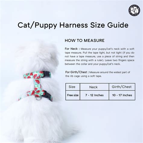 Harness Size Chart