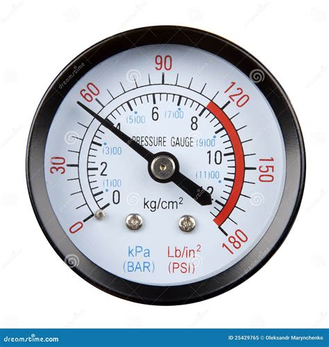 Pressure gauge stock image. Image of precision, compression - 25429765