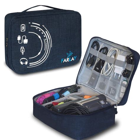 Travel Organizer Electronic Case Waterproof Carrying Bag Cable ...