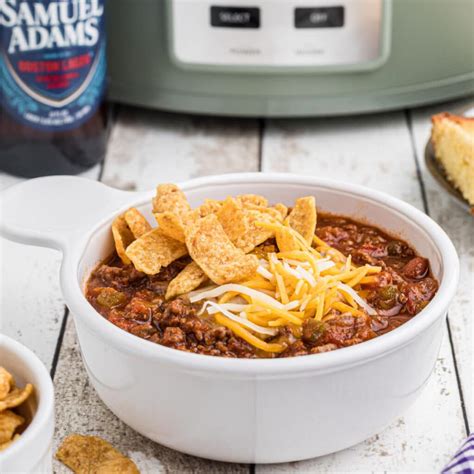 Crock Pot Beer Chili Recipe | The Cagle Diaries