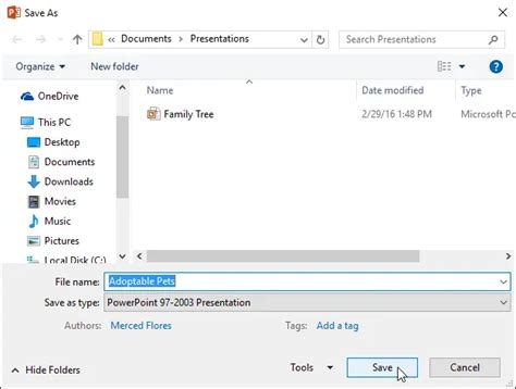 How to Save and Share a PowerPoint Presentation