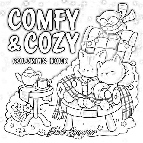 Comfy & Cozy para Colorir 6 | Páginas de livro para colorir, Páginas ...