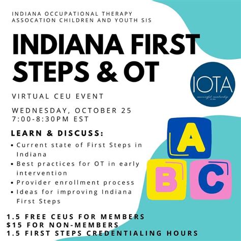 This Wednesday 👏👏 Join us for the Indiana First Steps and OT event ...