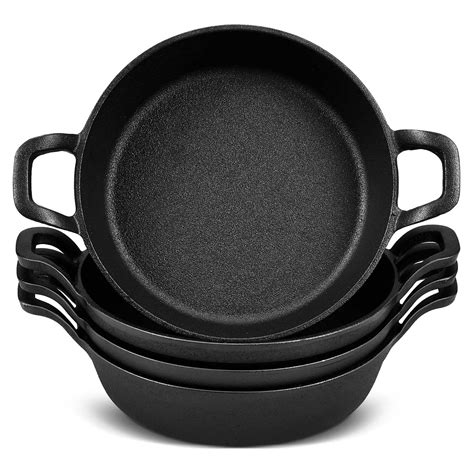 Amazon.com: Ziliny Mini Cast Iron Skillets 7 x 7 x 1.7 Inch Cast Iron ...
