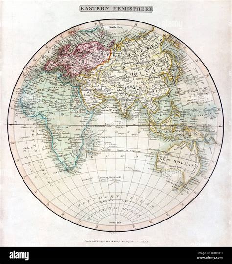 Map eastern hemisphere hi-res stock photography and images - Alamy