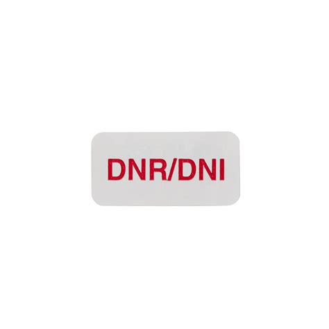 DNR DNI Alert Label for Medical Charts | Carstens