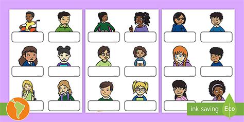 Gafetes editables para decorar el aula (teacher made)