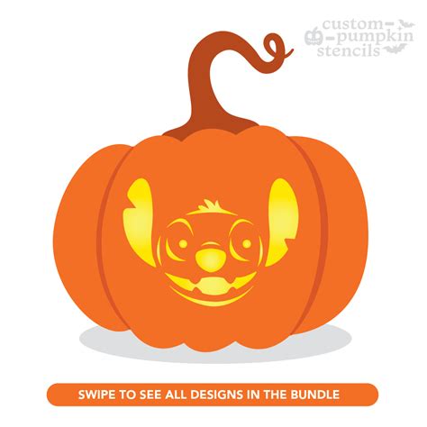 Printable Stitch Pumpkin Carving Stencil - Printable Stencils