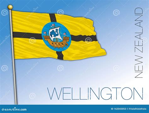 New Zealand Wellington City Flag Stock Vector - Illustration of historical, green: 162043053