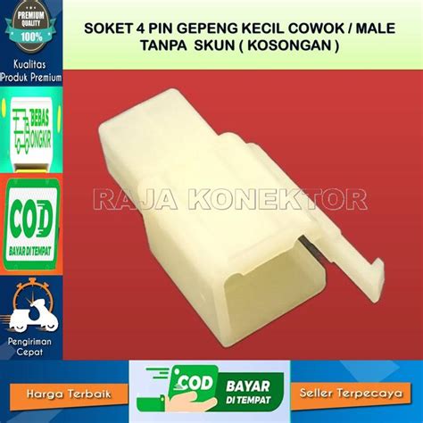Jual soket 4 pin / socket 4 pin / soket kabel 4 pin male - Jakarta ...