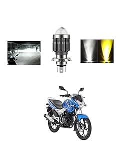 PRIKNIK Led Headlight Bulb with Lens 28W Two Color White/Yellow Light ...