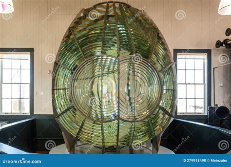 Fresnel Lense at Famous Point Arena Lighthouse in California in Detail ...