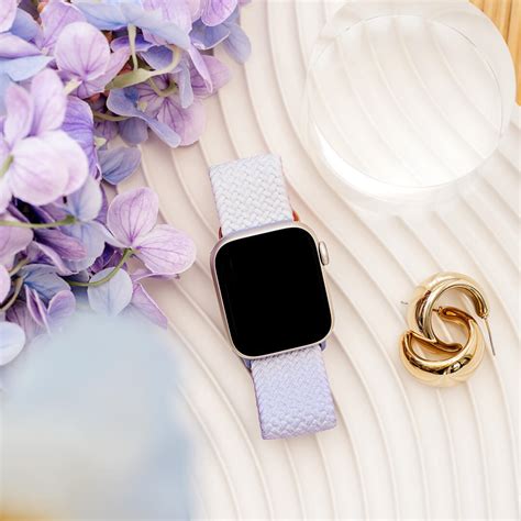 Maui Braided Loop Apple Watch Band - Ombre Lavender - The Salty Fox
