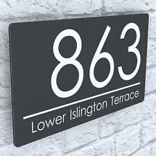 Buy Floating Modern House Signs Plaques Door Numbers 1 - 999 ...