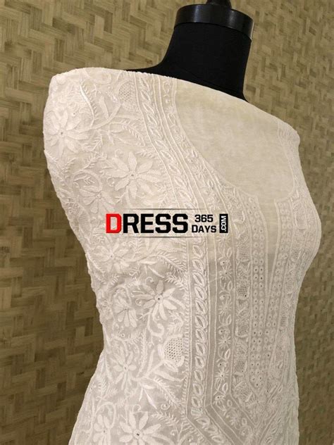 Front Back Hand Embroidered Chikankari Suit – Dress365days