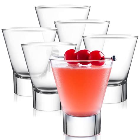 Bormioli Rocco 6-Pack YPSILON Cocktail Glasses set - 8.5 Ounce, Bar ...
