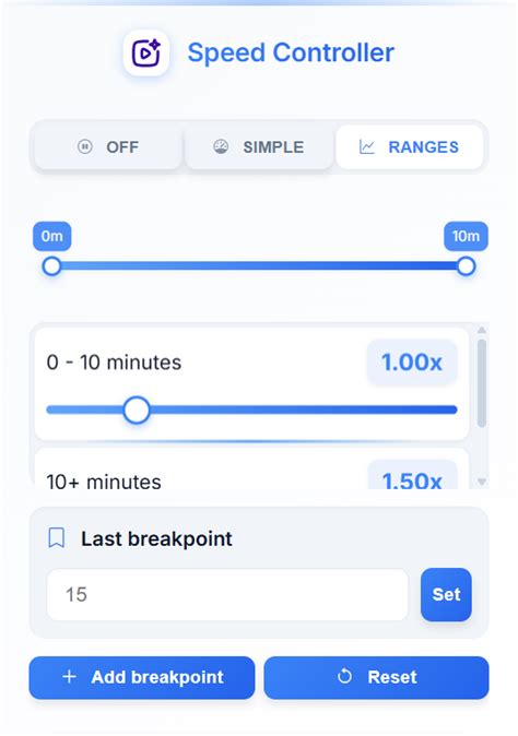 Flow Control - Smart Video Speed Controller