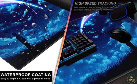 Qizlar Extended Gaming Mouse Pad | Extra Large Mouse Mat for Gamer ...