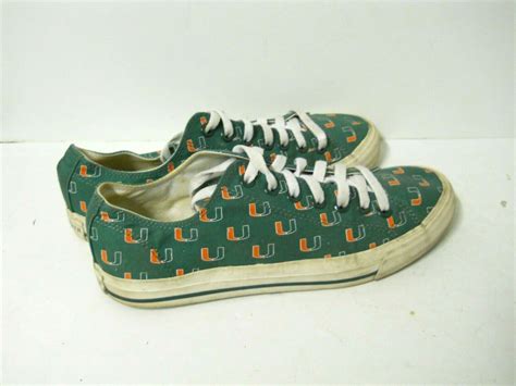 Canvas Miami University Hurricanes Logo Sneakers Shoe… - Gem