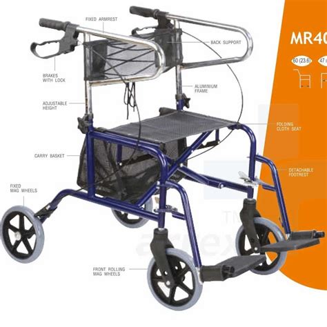 Wheel Chairs - Arrex Almos Folding Reclining Wheelchair Trader ...