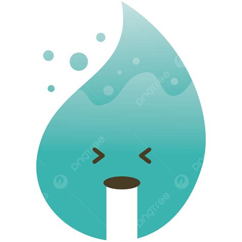 Water Drop Emoji Vomit Expression Vector, Water Drop, Emoticon, Vomit ...