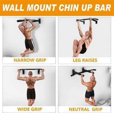 muscles & mind gym equipments Heavy duty Wall Mount Metal chin up ...