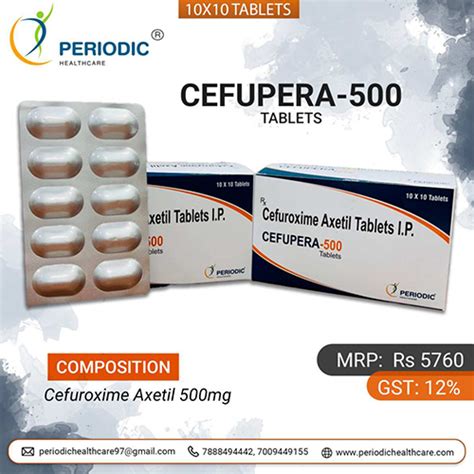 CEFUPERA-500 TABLETS Periodic Healthcare