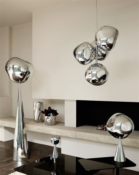 Tom Dixon Melt Cone Fat Floor Lamp Silver | Inspyer Lighting
