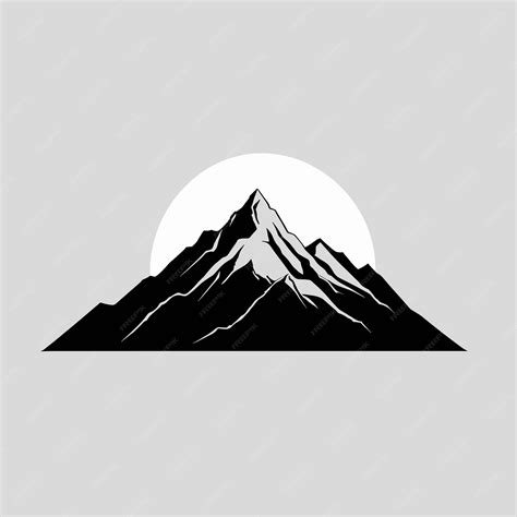 Premium Vector | Mountain silhouette vector art landscape illustration