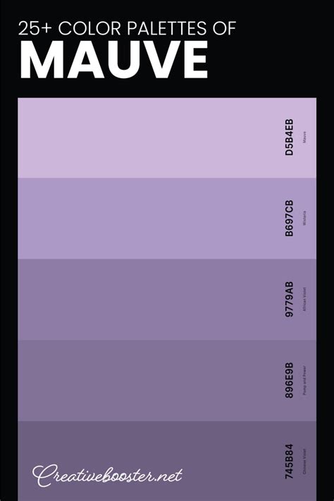 25+ Best Mauve Color Palettes with Names and Hex Codes | Mauve color ...