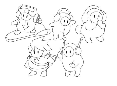Image result for Fall Guys Drawing Tutorial