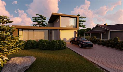 Download wallpaper stone, car, structure, lawn, ARCHVIZ, section ...