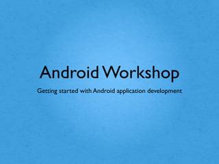 Image result for Android Workshop