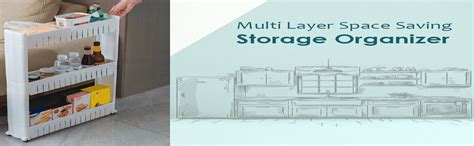 istore Plastic Unbreakable 2 Tier Space Saving Storage Organizer Slim ...