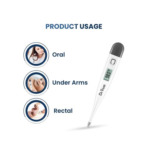 Dr Trust Digital Clinical Thermometer 605 - Cureka - Online Health Care ...