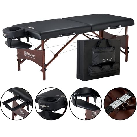 Master Massage 30" Newport Portable Cable Release Massage Table Package ...