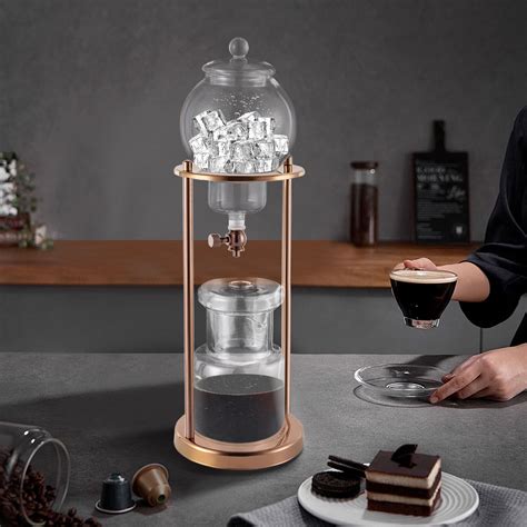 Iced Coffee Cold Brew Drip Tower Coffee Maker Ice Coffee Machine Cold ...