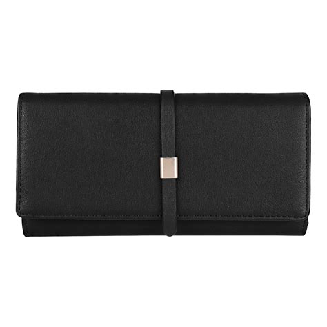 Buy Lino Perros Leatherette Women Wallet (Black) at Amazon.in