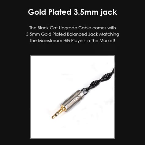 NICEHCK – BlackCat Upgrade Cable for IEMs | Concept Kart