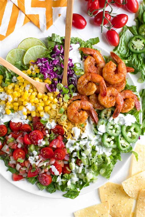 Shrimp Taco Salad Bowl Recipe - Peas and Crayons