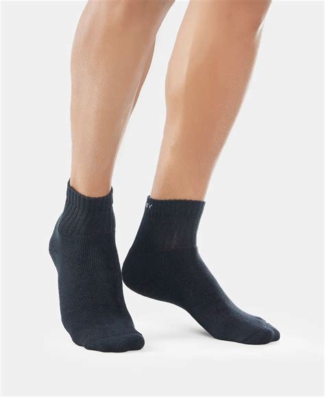 Buy Compact Cotton Terry Ankle Length Socks With StayFresh Treatment ...